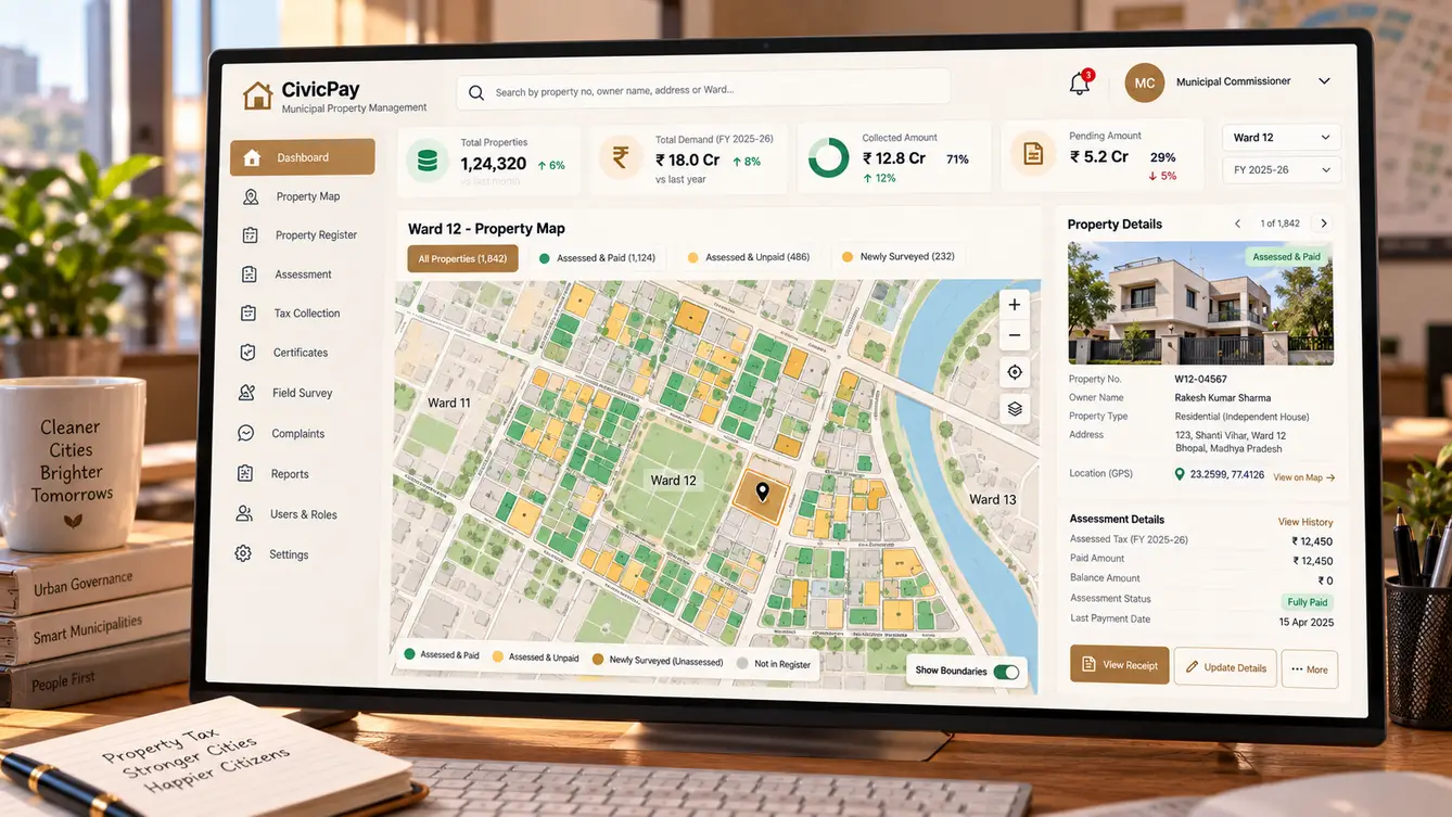 CivicPay property survey map