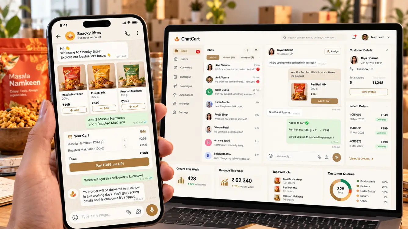 ChatCart WhatsApp catalogue and checkout