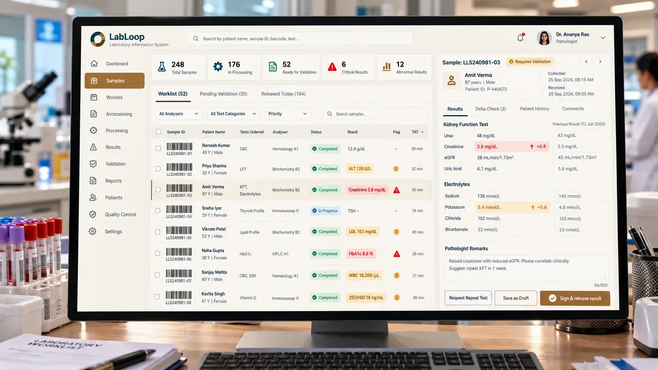 LabLoop laboratory information system