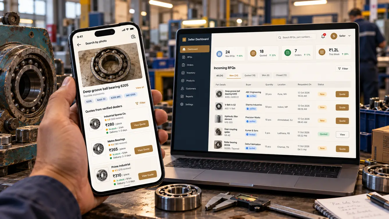 PartsBazaar part search and dealer quotes
