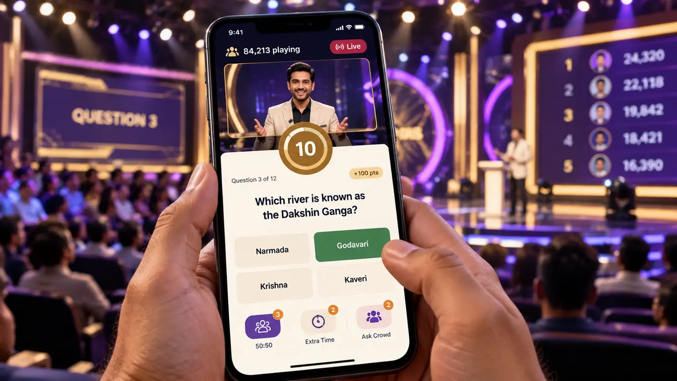 Quizora Live game screen with countdown