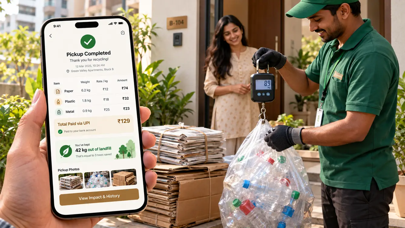ScrapLoop pickup booking and collector weighing