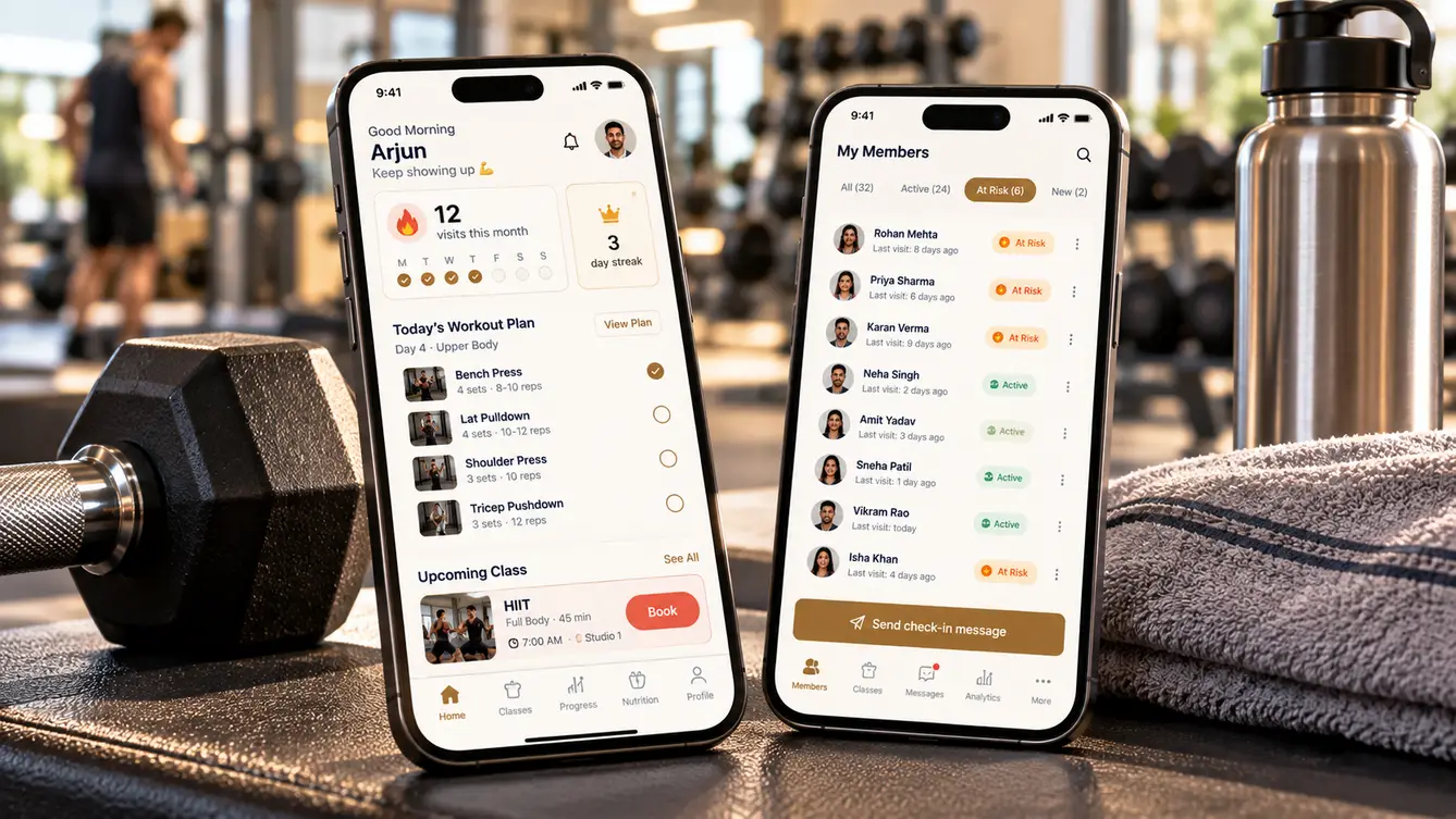 Kasrat Club member app and trainer app