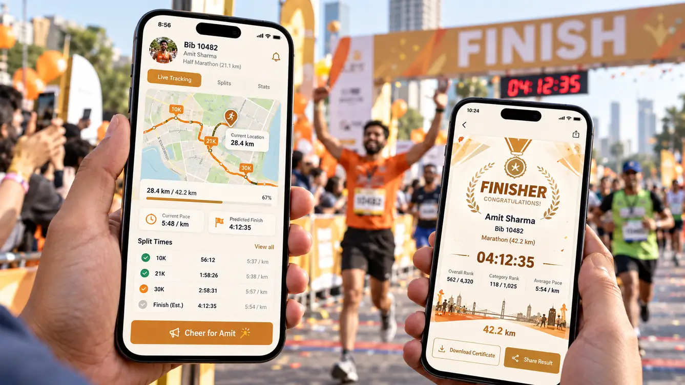 RaceDay live runner tracking and results