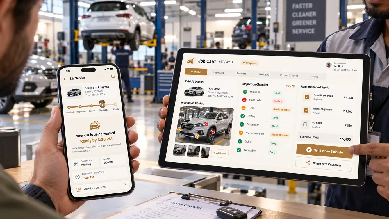 Torque Desk customer service tracker and advisor tablet